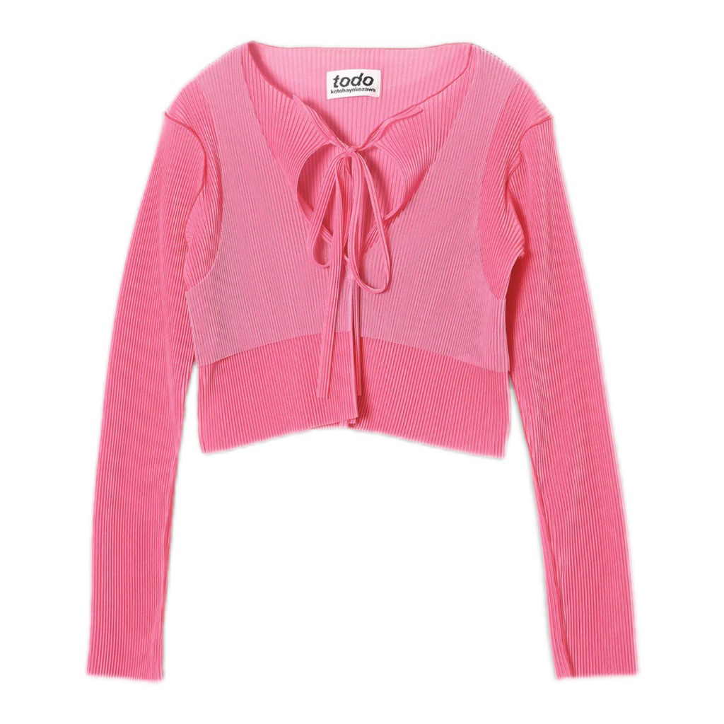 国内现货kotohayokozawaTODO25SS新款假两件开衫长袖上衣拍下不退