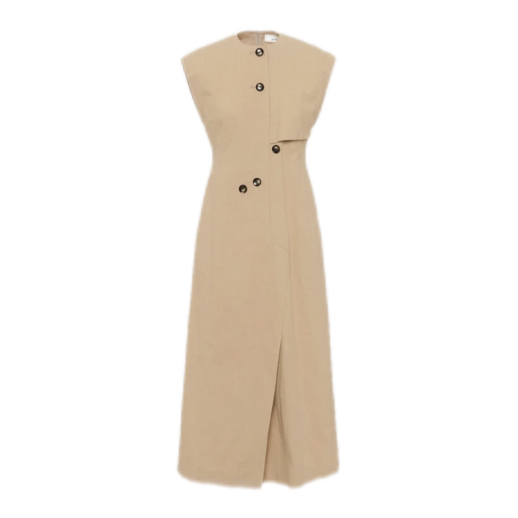 国内现货AKIRANAKA25春夏新款无袖扣子设计连衣裙 拍下不退