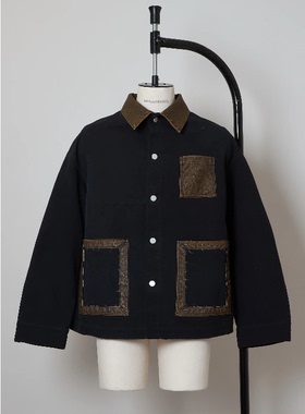 【拍下不退】国内现货Shinyakozuka25秋冬男款拼接口袋夹克外套