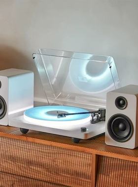 正版WhatPlus问加X3分体式黑胶唱片机氛围感发光唱盘蓝牙音箱礼物