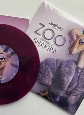 美版进口 Shakira狼姐 疯狂动物城2电影原声带OST 紫胶LP黑胶唱片