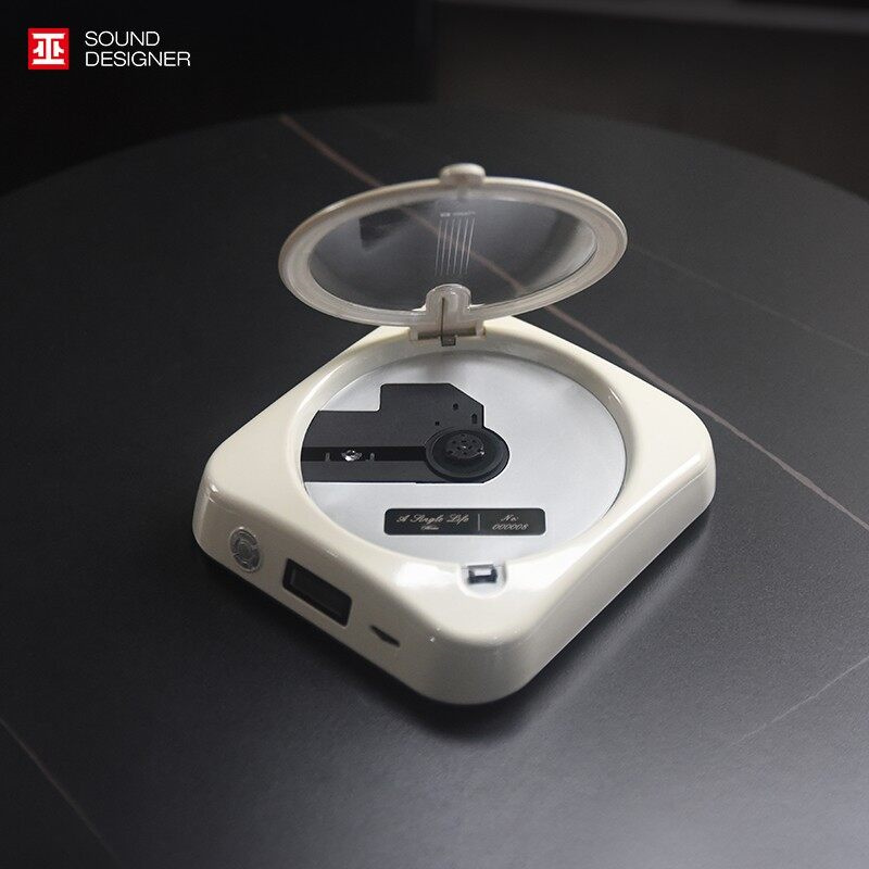 正版 巫.单曲人生W CD随身听 蓝牙cd播放机 续航3-3.5小时 米银色