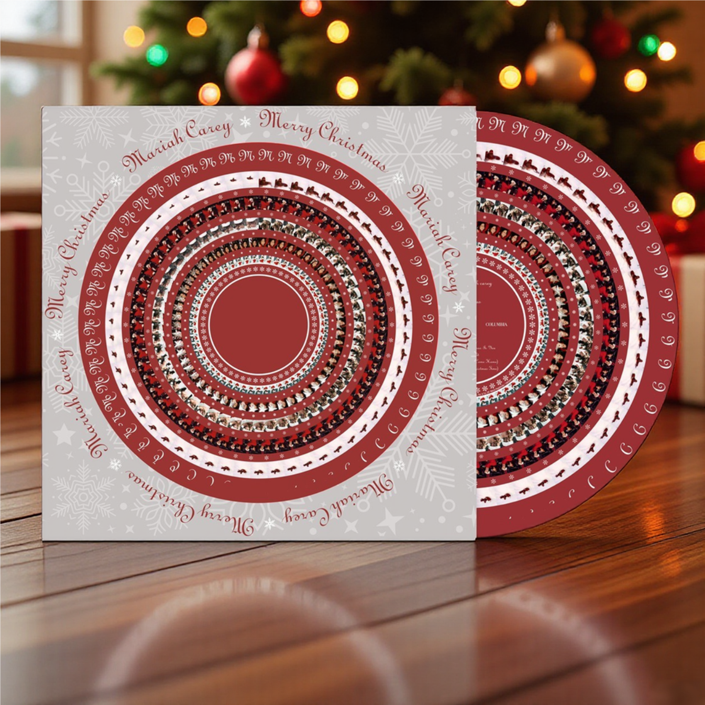 原装正版 玛丽亚凯莉 圣诞快乐 30周年豪华纪念版 欧版LP彩胶唱片