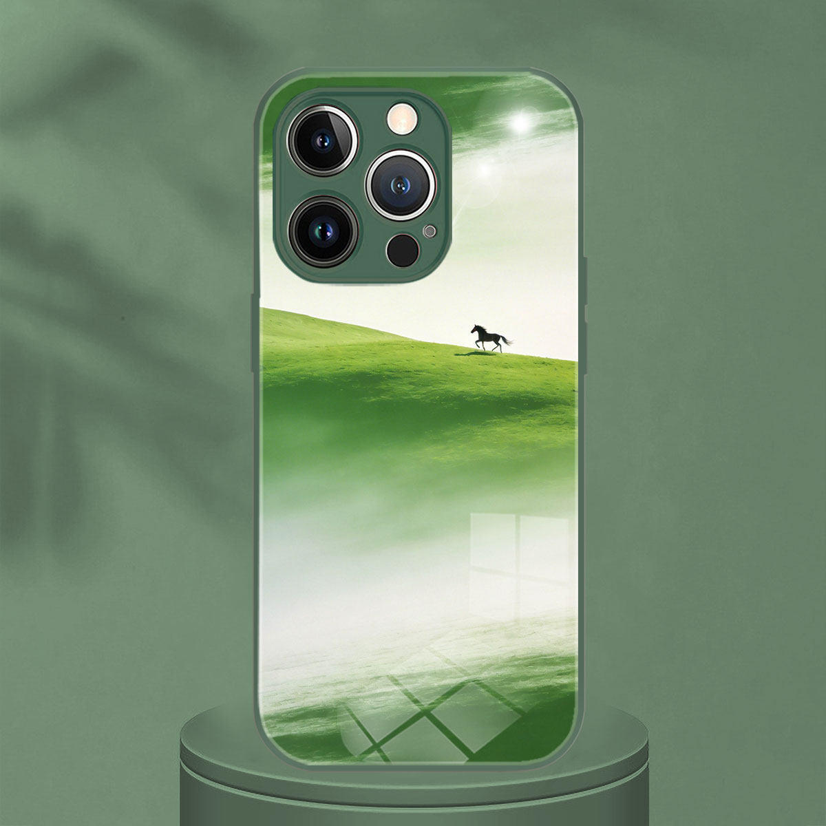 适用OPPOreno14春回大地草原小马iphone17手机壳苹