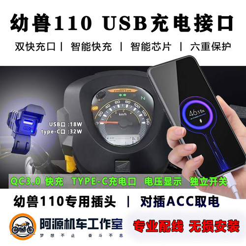 适用于CC110幼兽USB改装充电器