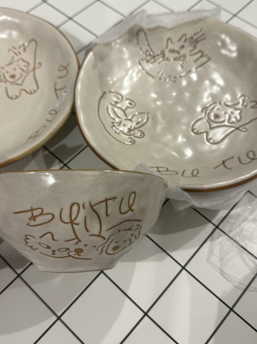 CCCat Doggg 家庭好物 景德镇陶瓷餐具家用釉下彩手绘碗碟碗筷