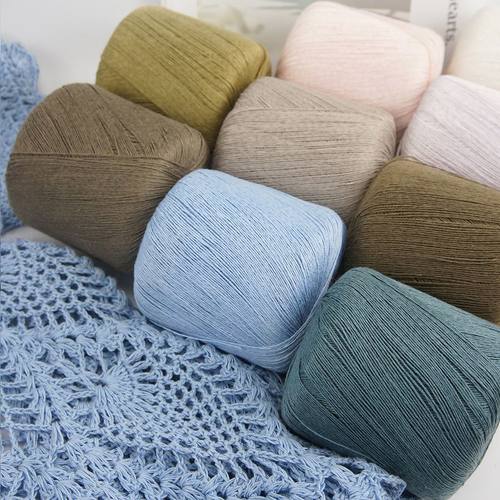 filofilu纯亚麻线手工蕾丝钩针线