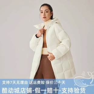 Skechers斯凯奇女子秋冬款 保暖防风羽绒服运动外套P425W094 中长款
