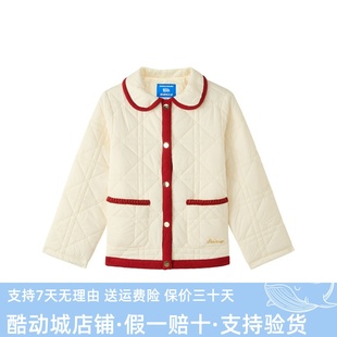 Skechers斯凯奇2026新款 潮流梭织裥棉外套L126G043 女童秋冬时尚