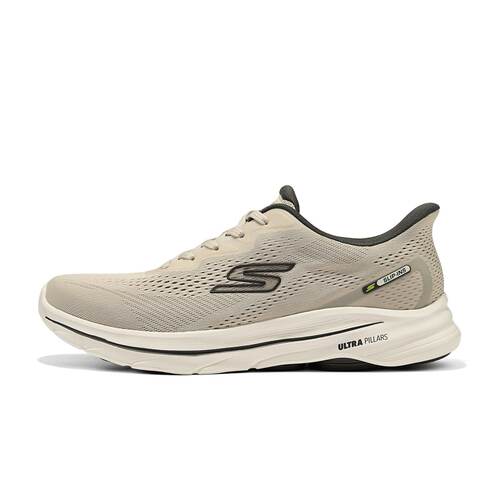 Skechers斯凯奇2025新款男士轻质舒适百搭运动绑带健步鞋216797
