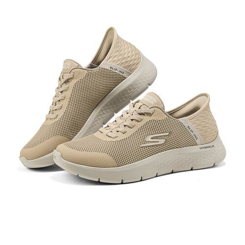 Skechers斯凯奇新款男士轻质舒适透气一脚蹬运动健步鞋216324WW