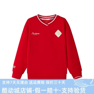 Skechers斯凯奇2026新款 百搭套头卫衣L126G056 女童针织纯色时尚