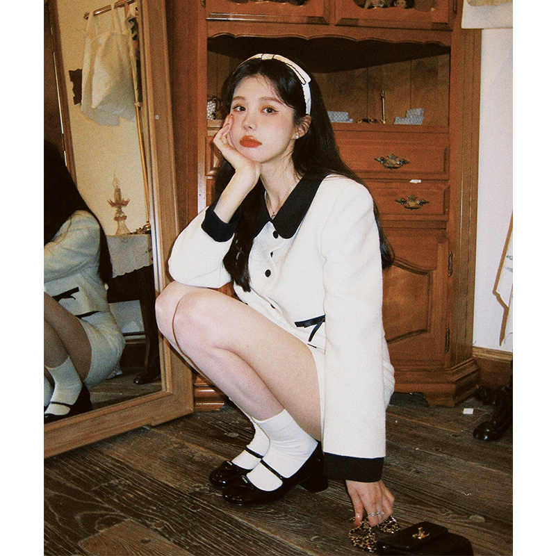 VASSE韩版通勤短款法式少女半裙