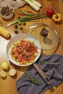 多尺寸麦饭石不粘锅22/24/26/28/30cm无油烟平底锅电陶炉燃气通用