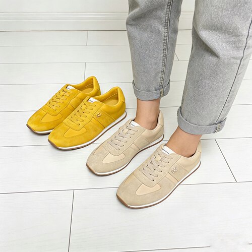 Aerosoles 爱柔仕春秋新款里外全真皮圆头系带轻软舒适休闲女鞋
