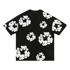 European and American Summer High Street Y2K Hip-Hop Street Kapok Foam Printed Casual Loose Round Neck Short-Sleeved T-Shirt Suit