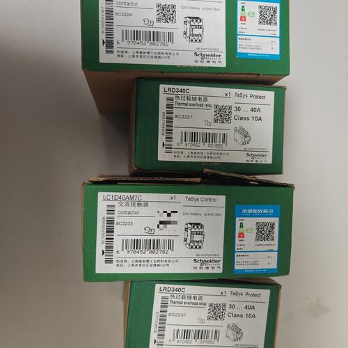 可维修-全新施耐德TeSys交流接触器LC1D40AM7C和热过载继议价