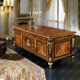 实木茶几欧式 法式 复古雕花茶桌客厅家用大户型型茶台可定制咖啡桌