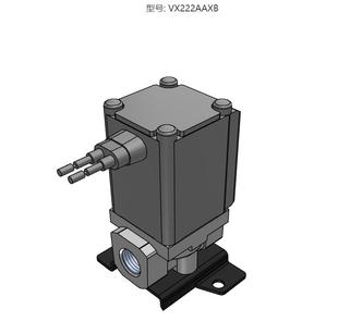 直动式 VX222AAXB 系列 水用单体 2通电磁阀 原装 SMC 正品