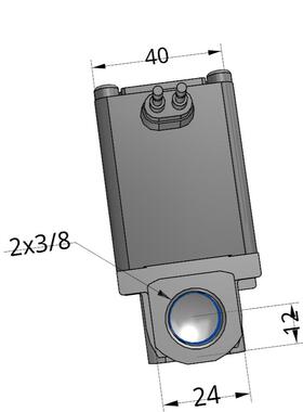 SMC 原装直动式2通电磁阀 空气用单体VX230DA