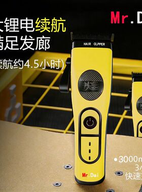 戴先生油头电推外转无刷马达回声刀片发廊专业美发师理发器