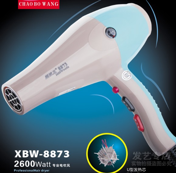 超波王8873电吹风机家用理发店大功率发廊专用大风力廊静音吹风筒
