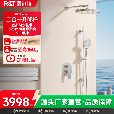 【高端推荐】瑞尔特暗装花洒套装