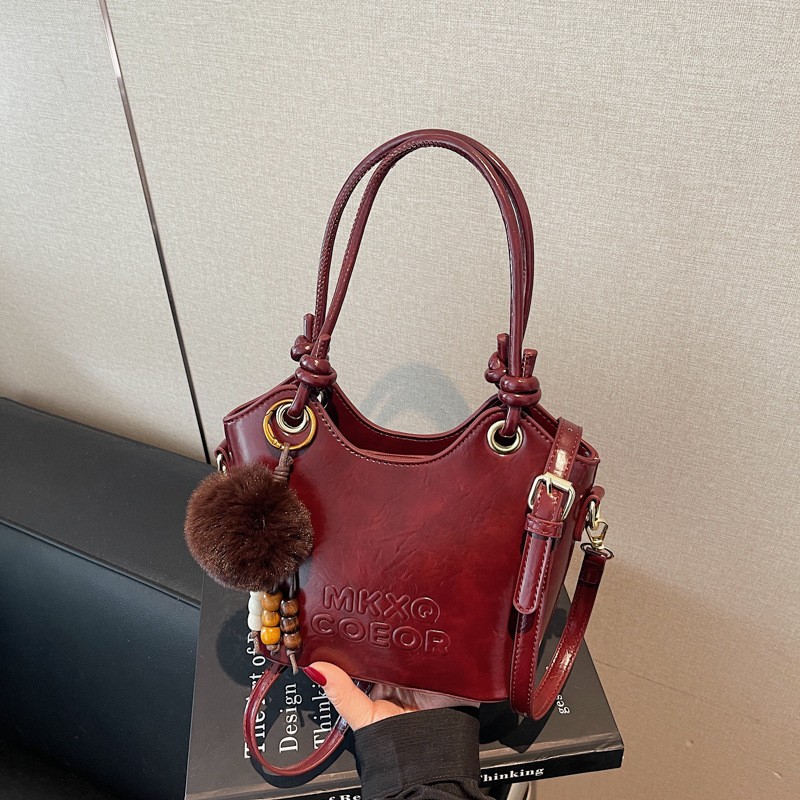 韩版休闲小众设计水桶包20