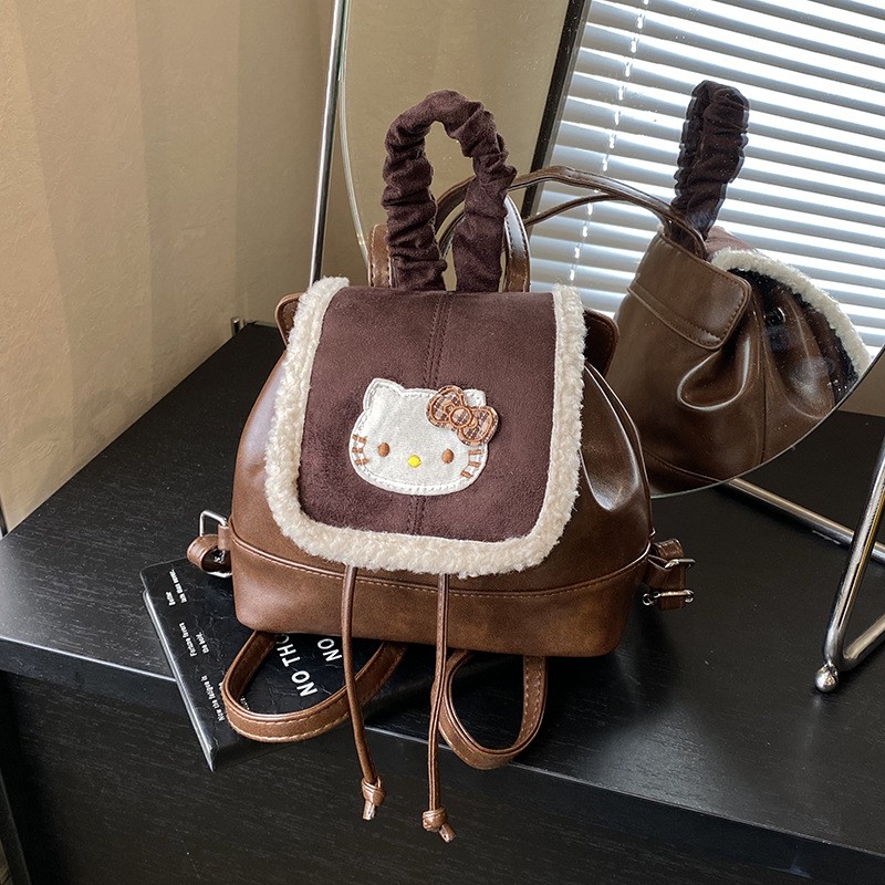 复古学院风双肩包女2025新