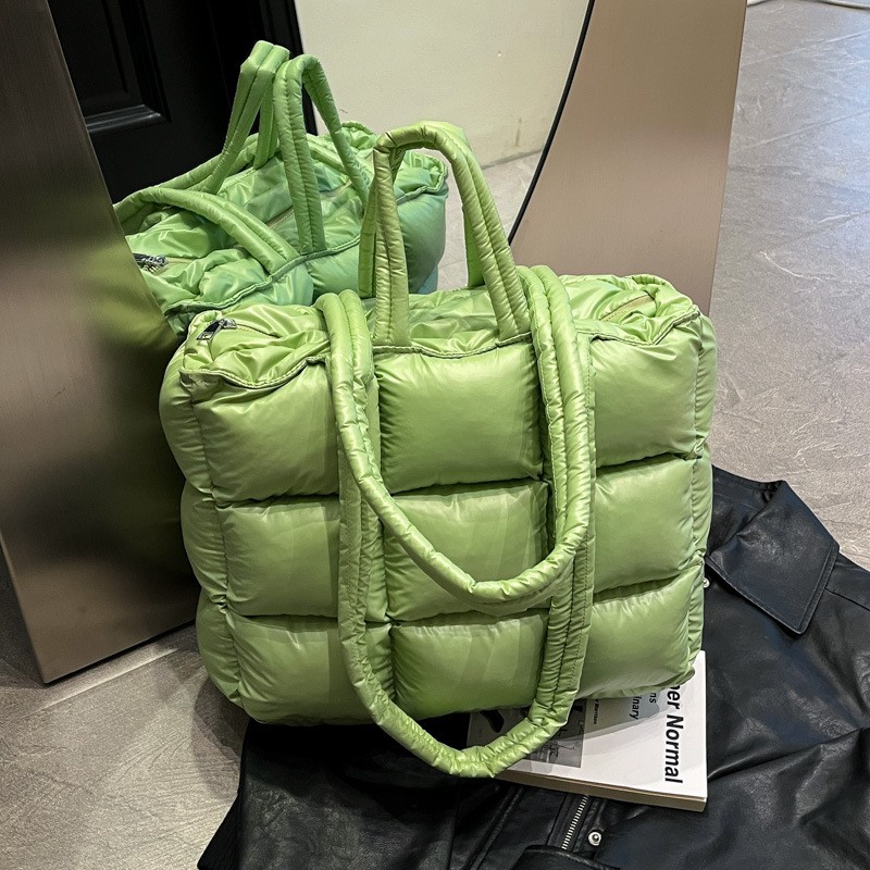 外贸九宫格羽绒棉包牛津布