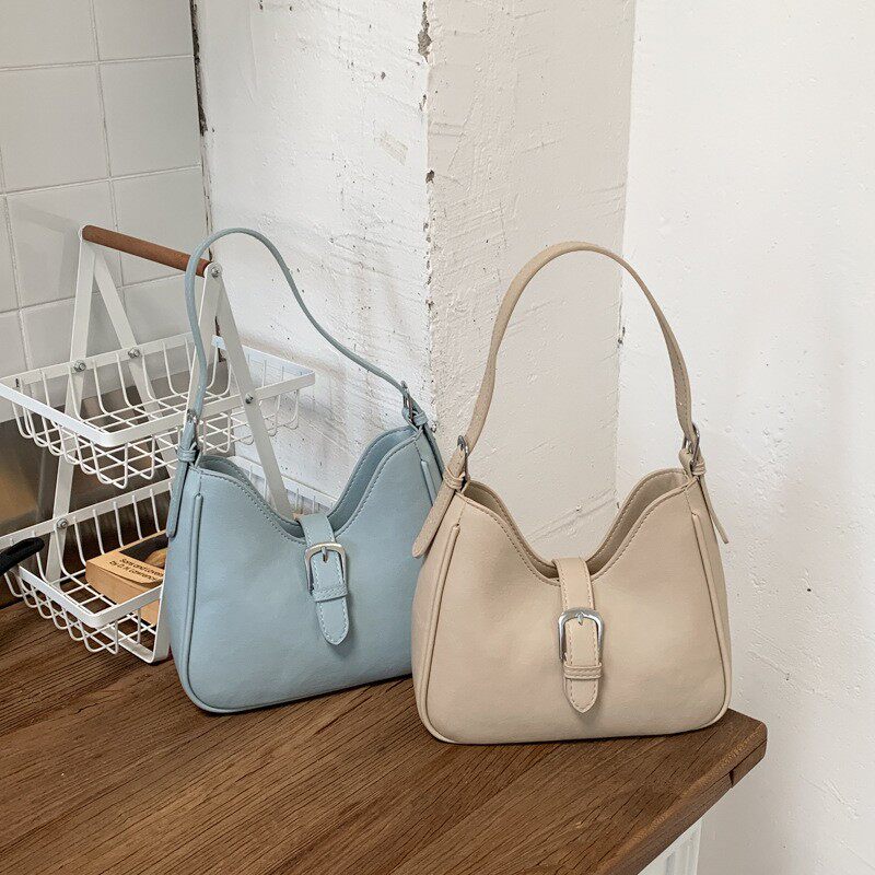 韩版简约小众设计小包包女2026新款手提单肩斜挎包通勤时尚女包
