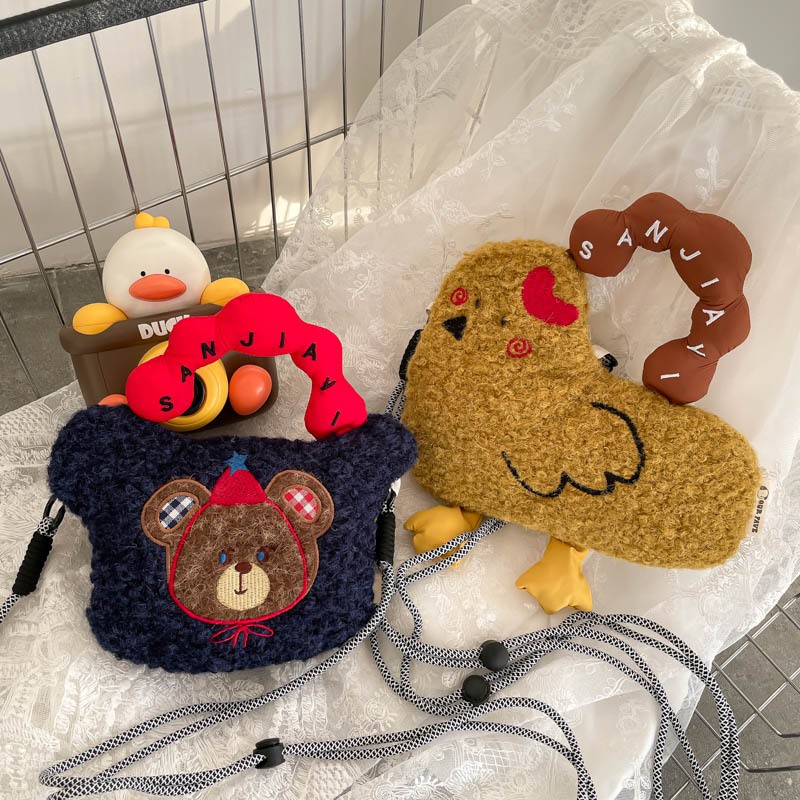 洋气时尚毛绒质小动物型可