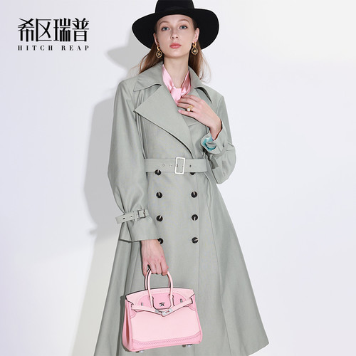 高级长款风衣希区瑞普