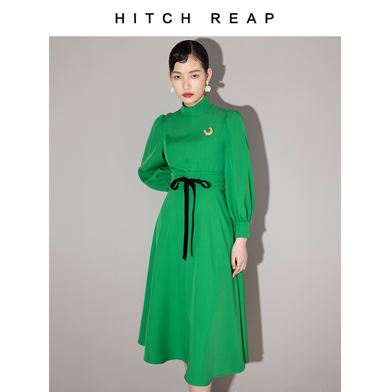 法式早春法式希区瑞普伞裙