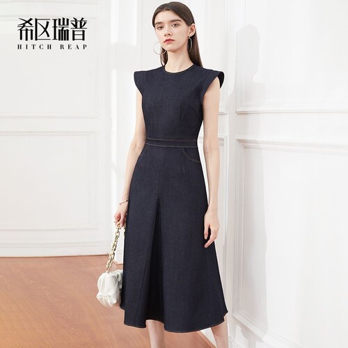 希区瑞普高端夏季新款气质牛仔裙
