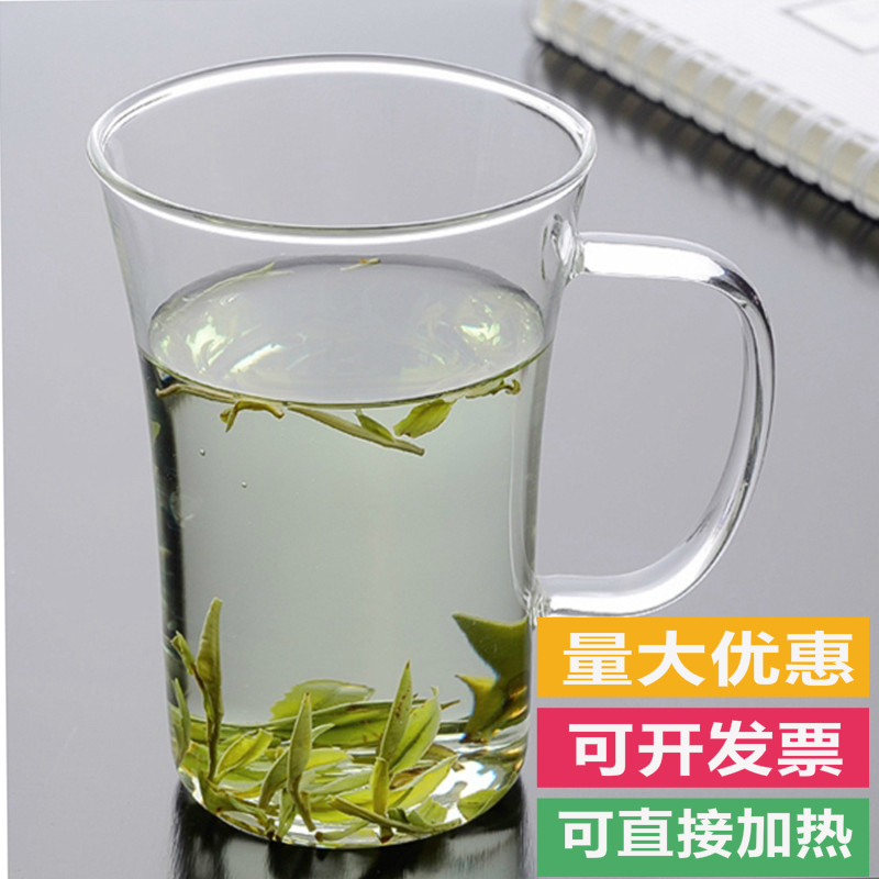 无盖圆形耐热玻璃泡茶单层