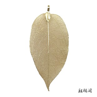 金叶子镀金吊坠黄金树叶饰品活动保险会销开门红随手礼礼品
