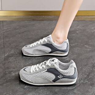 鞋子女2025新款秋季透气网面软底防滑德训鞋轻便不累脚休闲运动鞋