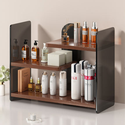化妆品香水展示架置物架梳妆台洗漱护肤品收纳架洗漱台分层整理架