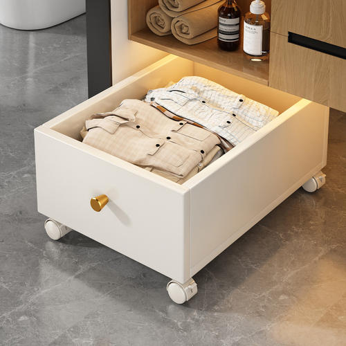 实木脏衣篓浴室柜下置物架脏衣服收纳筐脏衣篮卫生间洗衣篮小推车