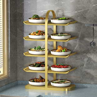 厨房备菜盘置物架家用灶台多层备菜架多功能配菜盘碗碟收纳架神器