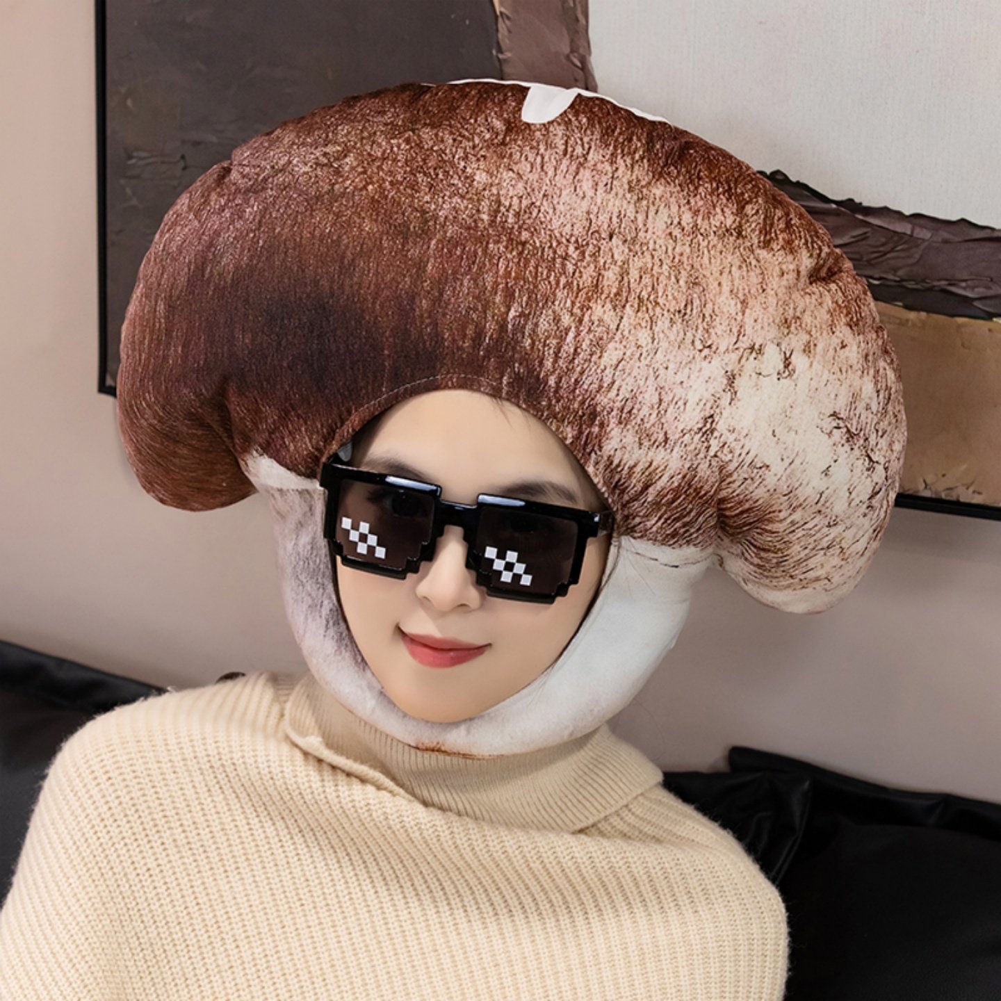 可爱搞怪蔬菜造型玉米西兰花茄子香菇头套帽子男女拍照表演道具,服饰配件/皮带/帽子/围巾,帽子,淘宝优惠券,粉丝福利购,淘宝优惠卷