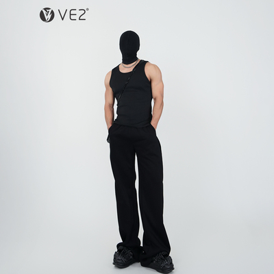 VE2320G粗螺纹弹力汗背心T恤