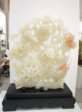 阿富汗玉石家居客厅开业送礼摆件