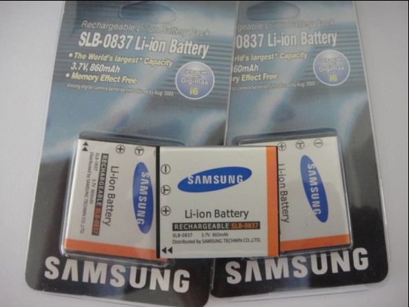 三星蓝调NV3 i6 i70 L50 L60 L80 L700 照相机电池 SLB-0837 电板