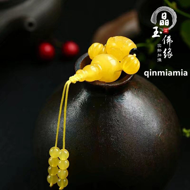 金刚星月白玉菩提根配饰套装套餐天然琥珀蜜蜡桶珠散珠佛头配饰