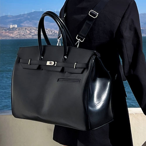 中古软皮铂金包2025新款大容量手提单肩斜跨双肩包通勤旅行托特包