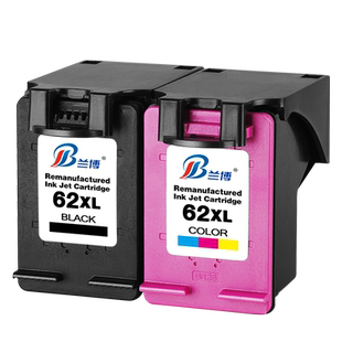 兰博 适用惠普62墨盒 hp OfficeJet200 258 5540 5542 5640 7640 250 5740打印机墨盒 62xl大容量易加墨墨盒