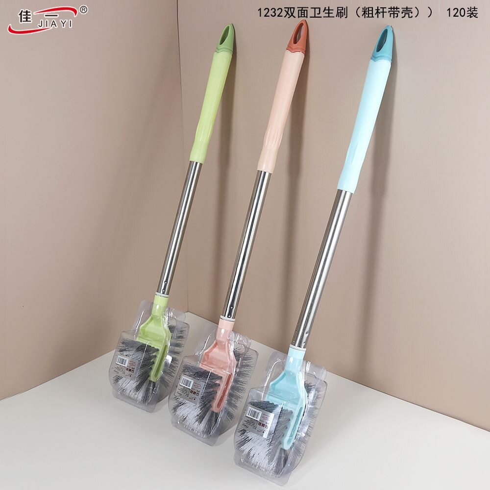 厂家佳一1232粗杆清洁刷家用卫生间清洁双面马桶刷多用卫生刷图片
