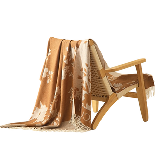 水星家纺羊毛毯保暖毛毯办公室午休毯子沙发盖毯单人空调毯子床品